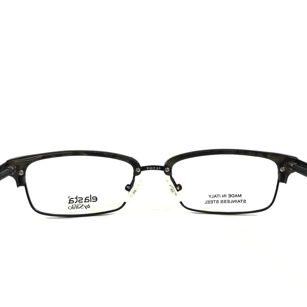 Elasta by Safilo Eyeglasses Frames 5799 OFN5 Black Gray Marble 51-17-130